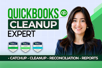 cleanup, catchup, reconcile in quickbooks online bookkeeping