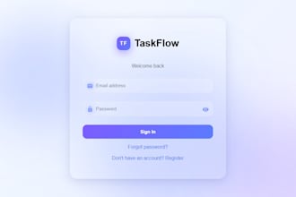 build a modern react dashboard or admin panel