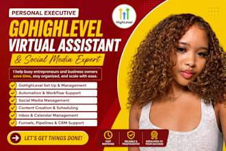 personal executive gohighlevel virtual assistant social media admin support