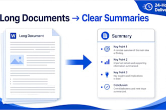 summarize your articles, reports, and documents into clear concise notes