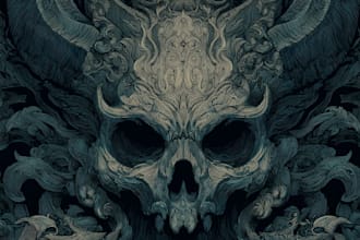 create a dark horror and fantasy horror character