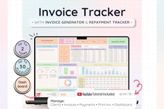 design editable excel, budget spreadsheet, google sheet, and invoice templates