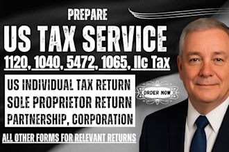 prepare US tax return and minimize your US tax filings 1040 1065 1120 returns