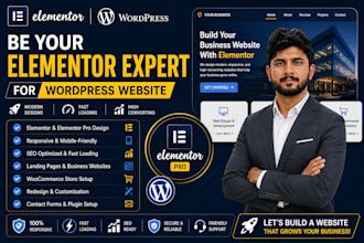 be your elementor expert for wordpress website