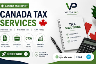 prepare canada tax return, personal tax, cra filing business tax for individuals