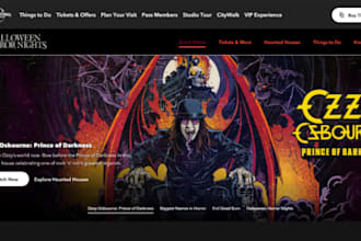 design wix halloween party ticket website halloween festival party event website