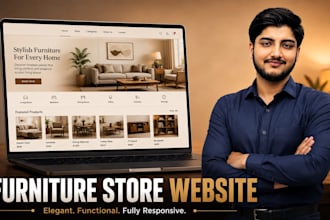 design a furniture store website with wordpress elementor