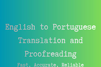 translate english to portuguese and portuguese to english