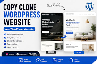 copy clone wordpress website or duplicate any website professionally
