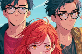 anime manga comic book illustration manga comic book artist webtoon cover art