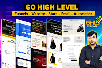 gohighlevel ghl sales funnel, ghl website, ghl store, ghl automation, ghl setup