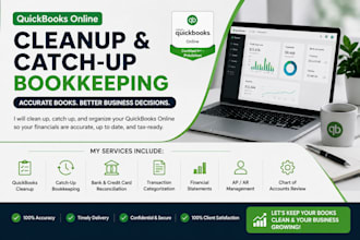 clean up and catch up your quickbooks online bookkeeping