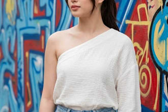 be create realistic fashion photo model image