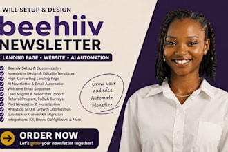 setup beehiiv newsletter beehiiv landing page website ai email automation