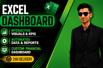 design a financial dashboard and KPI reports in excel