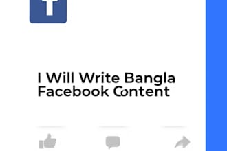 write engaging bangla facebook post and content for your page