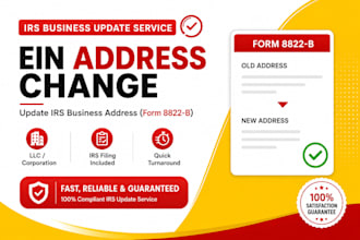 update your ein address and name with the irs