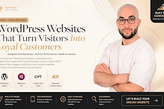 build and design a premium wordpress website using elementor pro