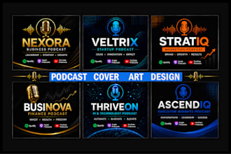 design  professional podcast cover art for apple and  spotify