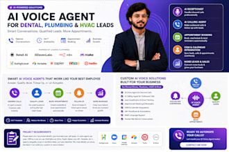 make ai voice agents for dental, plumbing and hvac leads