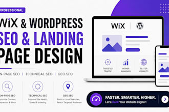 german wix website onpage technical SEO and GEO for wordpress wix local business