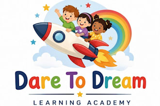 design preschool, mother care, childcare ,daycare , care logo