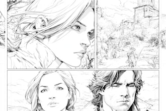 draw professional comic pages