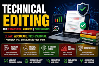 proofread and edit cybersecurity research tasks and technical reports
