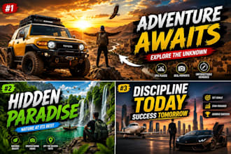 create professional you tube  thumbnail design