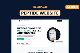 build fda compliant peptide website, research peptide ecommerce woocommerce
