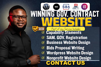 design government contract website on sam gov  website to win contract bids