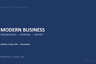 modern business PPT template editable presentation design deck