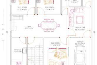 create 2d floor plan, house map and autocad drawing