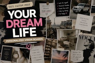 create a personalized aesthetic vision board for your goals