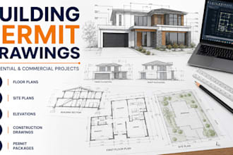 create building permit drawings for residential and commercial projects