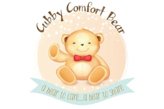 create adorable teddy bear logo design for baby brands