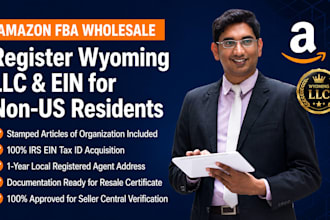 setup wyoming llc and ein for amazon fba wholesale