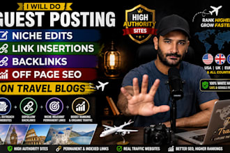 do niche edits link insertions backlinks on travel blogs