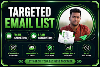 build targeted email lists and generate quality leads