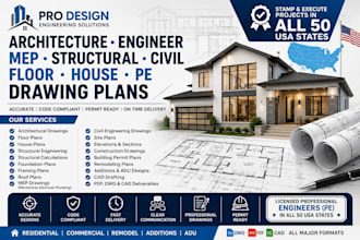 architecture engineer mep structural floor house pe civil framing drawing plans