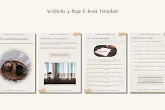 do aesthetic canva e book lead magnet and workbook design