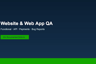 qa test your saas ecommerce app, API, and stripe payments with clear bug reports