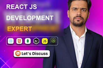 develop react website, front end web developer