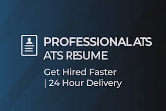 design a professional ats resume and cover letter