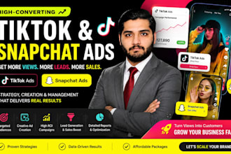 run profitable tiktok ads and snapchat ads campaigns