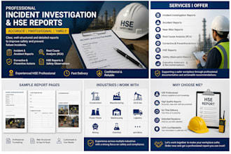 write professional incident investigation and hse reports