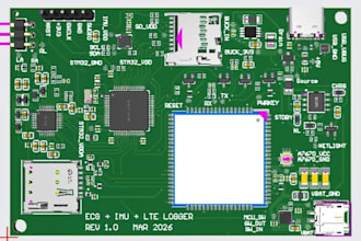 design custom pcb schematic and layout in altium kicad or easyeda