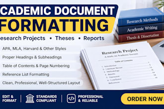 format and organize your academic research project