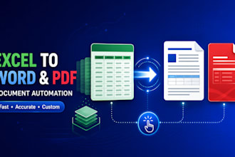 automate excel data into word and PDF documents