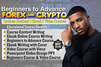 create beginners forex trading and crypto educational course ebook video course